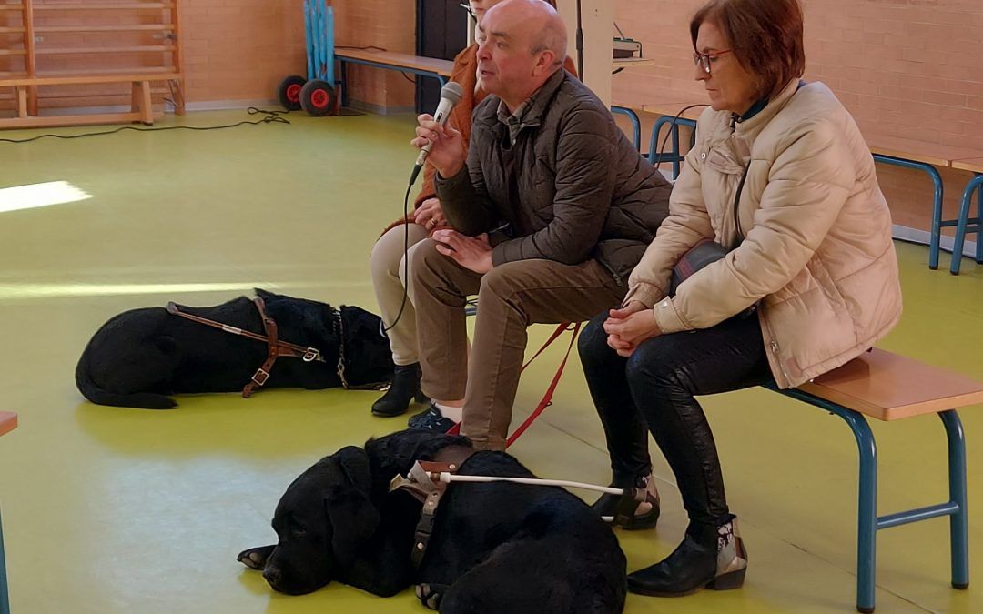 NOS VISITAN DOS PERROS GUÍA