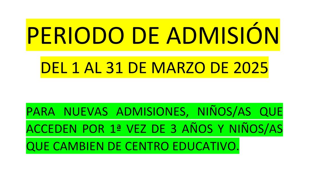 ESCOLARIZACIÓN curso 2025/26