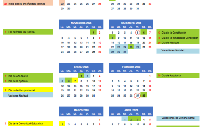 CALENDARIO ESCOLAR 25/26